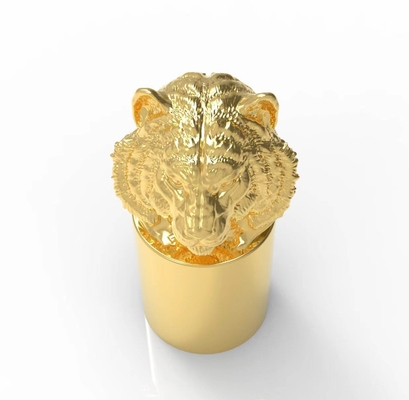 Nắp chai nước hoa Lion Head Hợp kim kẽm thân thiện với môi trường Tính thẩm mỹ cao