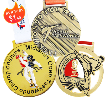 Marathon Chạy Huy chương Thể thao Kim loại Tùy chỉnh Giải thưởng Vàng 3D hợp kim kẽm