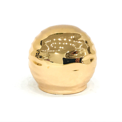 Hợp kim kẽm cổ điển Hình quả bóng vàng Kim loại Nắp chai nước hoa Zamac
