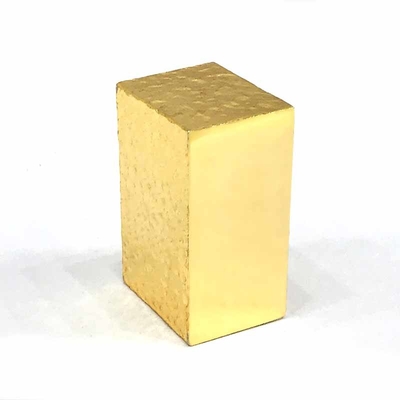 Mua Nắp chai nước hoa Zamak hình chữ nhật màu vàng online manufacture
