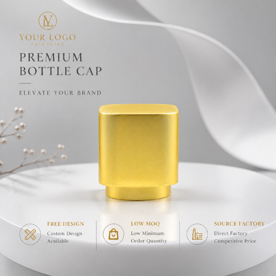 Mua Nguồn nhà máy Logo tùy chỉnh vàng tròn góc vuông đồng xu kẽm Cap nước hoa MOQ thấp hai bước Metal mùi phủ cho kem dưỡng da nước hoa đóng gói chai sản xuất trực tuyến