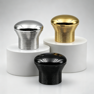 mua FEA15 Zinc hợp kim Cap nước hoa Vòng mái vòm trên cùng Dạng dọc có ruột kết cấu kim loại bơm nước hoa nắp Custom Logo OEM ODM sản xuất trực tuyến