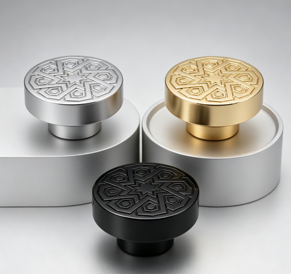 mua Luxury FEA15 Perfume Bottle Cap Zinc Alloy Round Flat Cap With Embossed Carved Pattern Electroplated Fragrance Lid Custom Zamac Cap nước hoa sản xuất trực tuyến