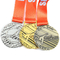 Giải thưởng vàng 3D hợp kim kẽm OEM Chạy Marathon Huy chương thể thao kim loại tùy chỉnh