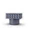 Electroplate Zinc Alloy Square Capsule Nước hoa Zamak cho 15mm Necks