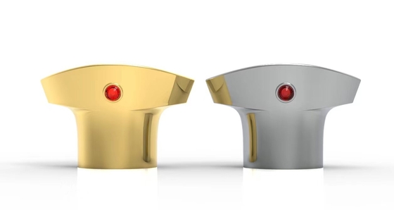 Vàng kim loại hình T Luxury Zamak Caps nước hoa cho FEA 15 nước hoa chai thủy tinh