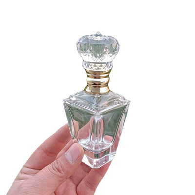 Hải quan Sang trọng Thiết kế lạ mắt Nước hoa Chai thủy tinh 55ml có bình xịt nắp bơm