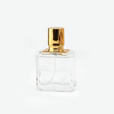 Chai nước hoa thủy tinh cao cấp Chai thủy tinh vuông 30ml Chai nước hoa trong suốt Chai xịt nước hoa di động