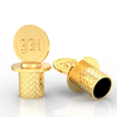 Tùy chỉnh Zamac nước hoa Cap chấp nhận OEM / ODM Logo 10000pcs 58.5g