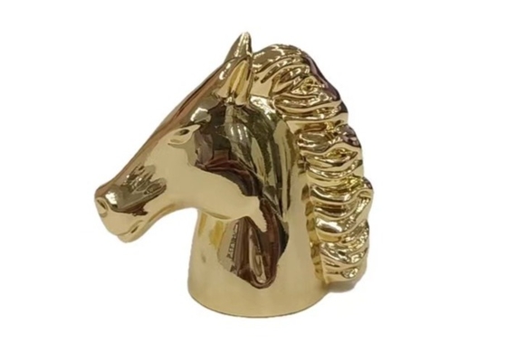 Mẫu ngựa hợp kim kẽm Zamak Cap nước hoa Chiếc nắp chai nước hoa tinh tế