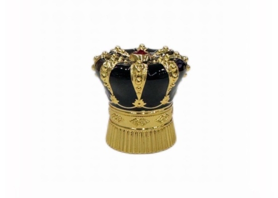 bề mặt bóng Đen kim cương Zamak nước hoa nắp kim loại nước hoa nắp chai