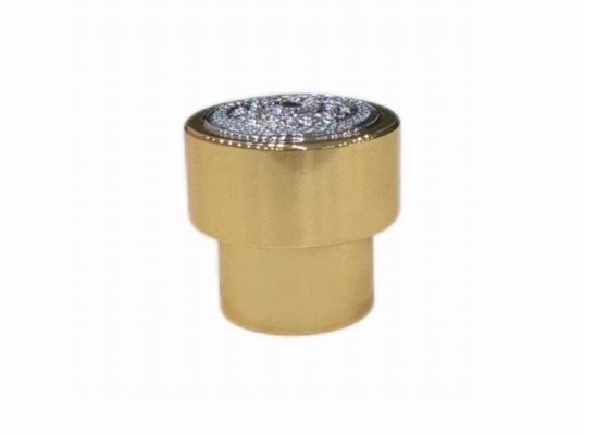 Chiếc nắp nước hoa Zamak hình chữ T sáng bóng Khả năng đóng chai nước hoa bằng kính