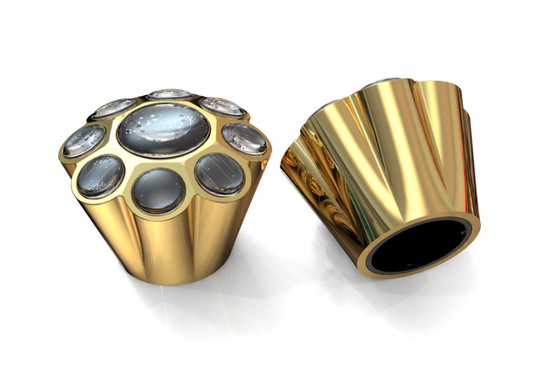 New Mold Customized Zamak Perfume Caps For FEA15 Standard Bottle Neck
