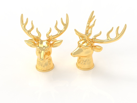 Hot-End Deer hình Zamak nước hoa Caps kẽm miễn phí khuôn nước hoa Set