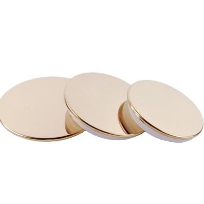 Nhà máy cao cấp Zamac nến bình với Metal nến nắp vàng kẽm hợp kim kim loại nắp chai nắp & đóng cửa cho nến