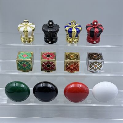 Logo tùy chỉnh sang trọng 15mm FEA 15 Zamac Metal Fragrance Cap Creative Universal Bottle Lid Cover cho chai nước hoa