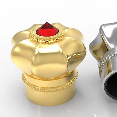 Hot-End Crown hình pha lê Zamak nước hoa Caps kẽm hiện có khuôn thiết kế nắp