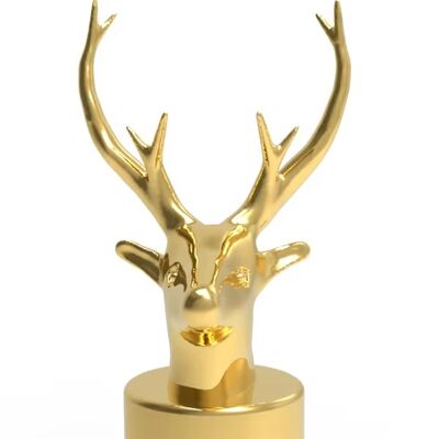 Hot-End Deer Shaped FEA 15 Zamak Perfume Caps Zinc New Design Existing Mould Perfume Cap