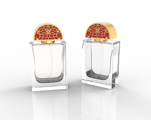 Tắp nắp nước hoa kim loại hình bán nguyệt không đều Zamak, nắp tùy chỉnh